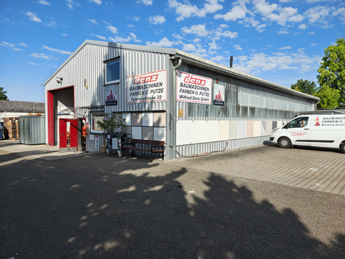 Firmengebäude der Wilfried Denz Baumaschinen GmbH in Oedheim