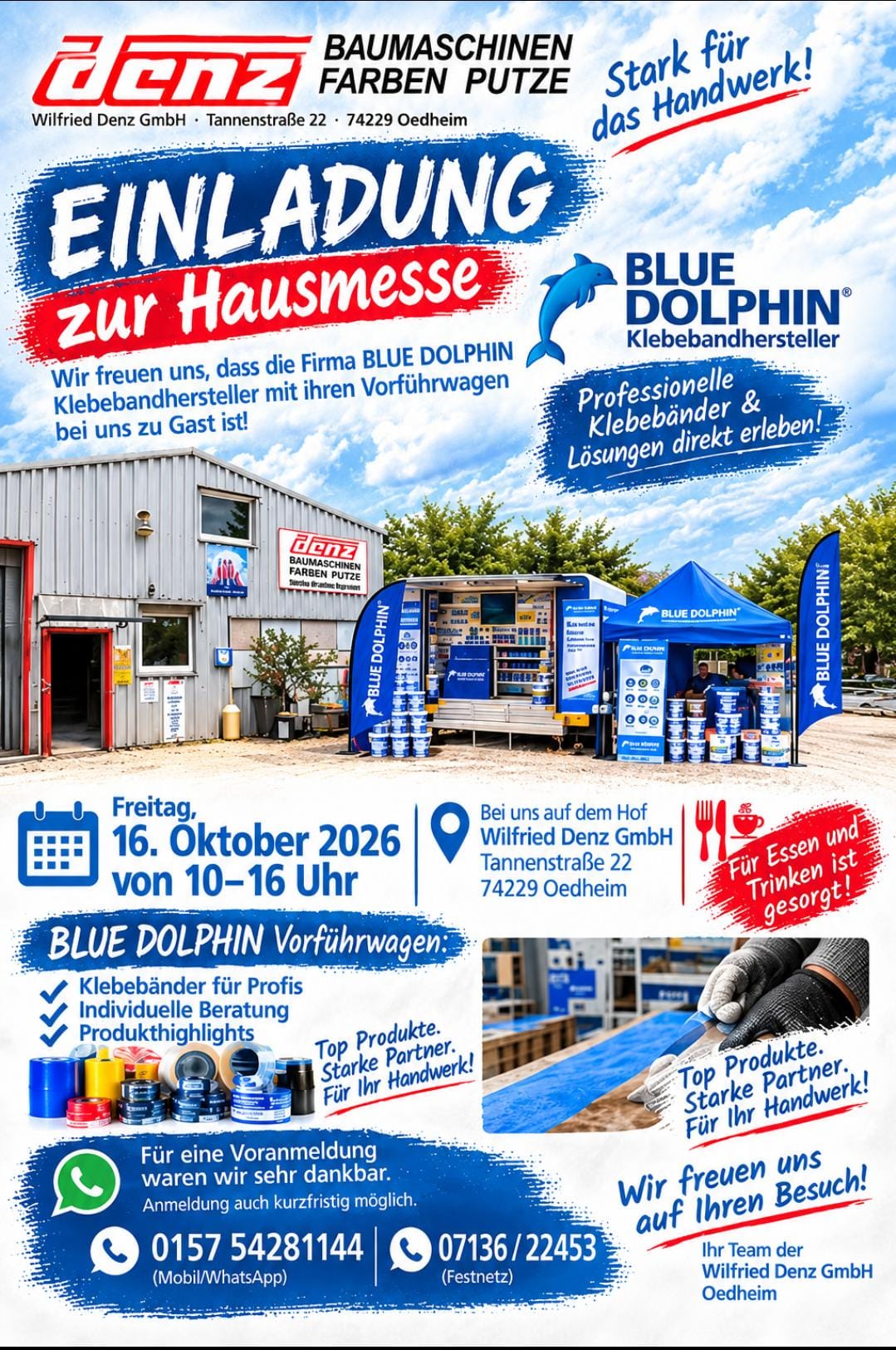 Maschinenvermietung der Wilfried Denz Baumaschinen GmbH
